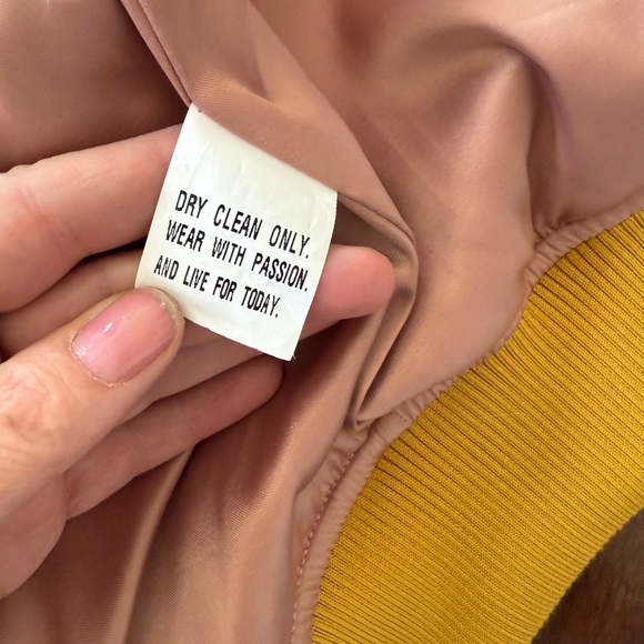 Classic Rock Couture Original Dolly Western Bomber Jacket in mustard yellow - Picture 4 of 10